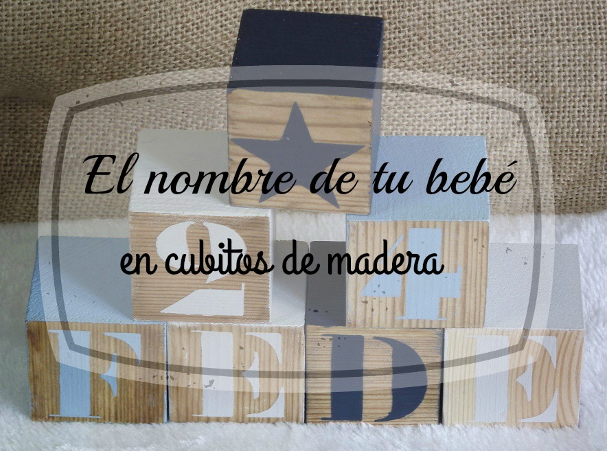 cubos madera bebe