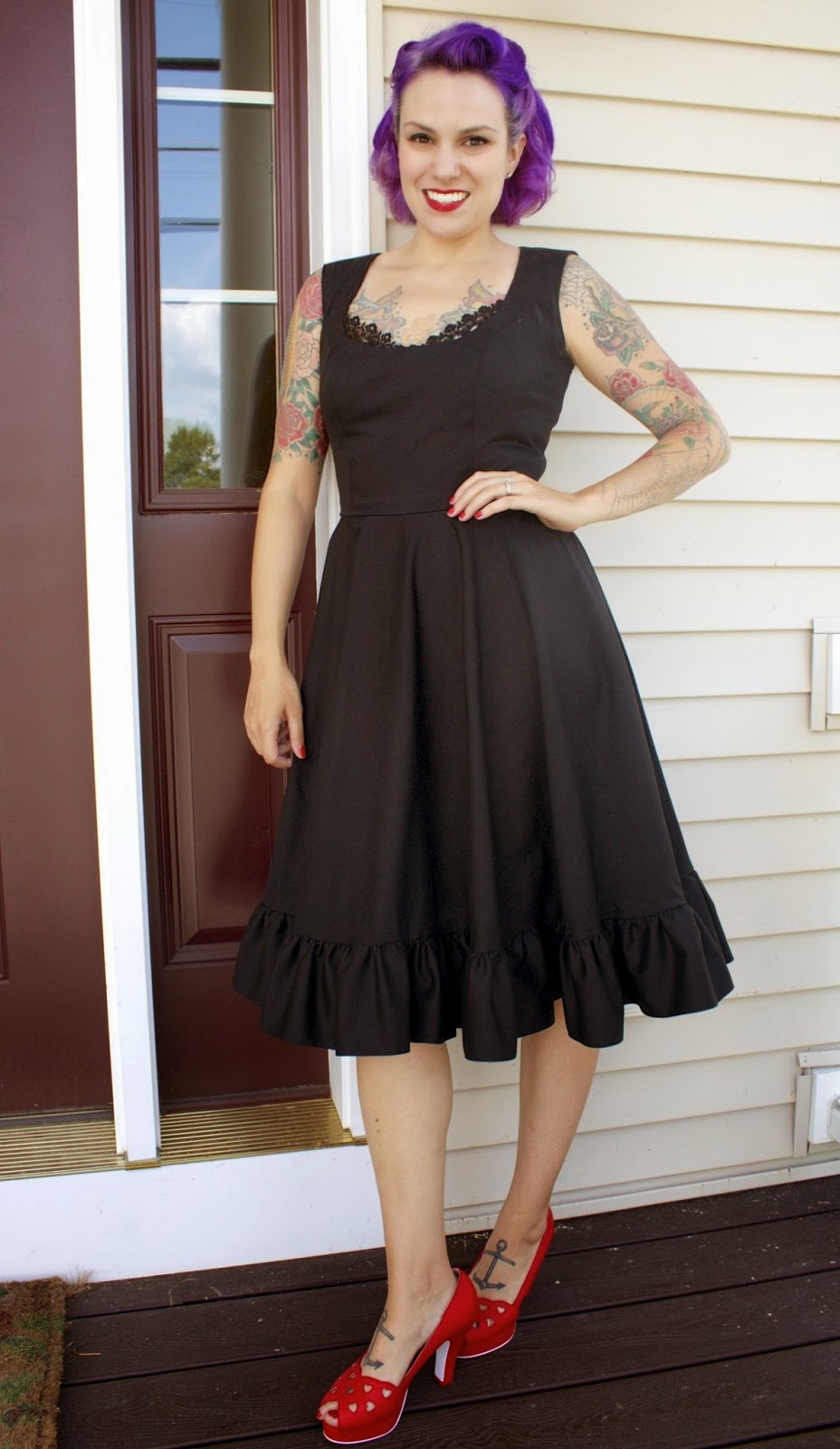 Gertie's New Blog for Better Sewing: A Black Lacy Dress for Summer