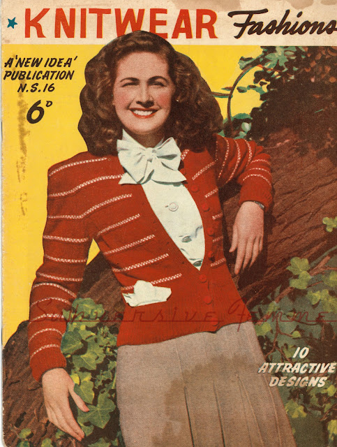 The Vintage Pattern Files : Free 1940's Knitting Pattern - High Light Cardigan The Vintage Pattern Files : Free 1940's Knitting Pattern - High Light Cardigan