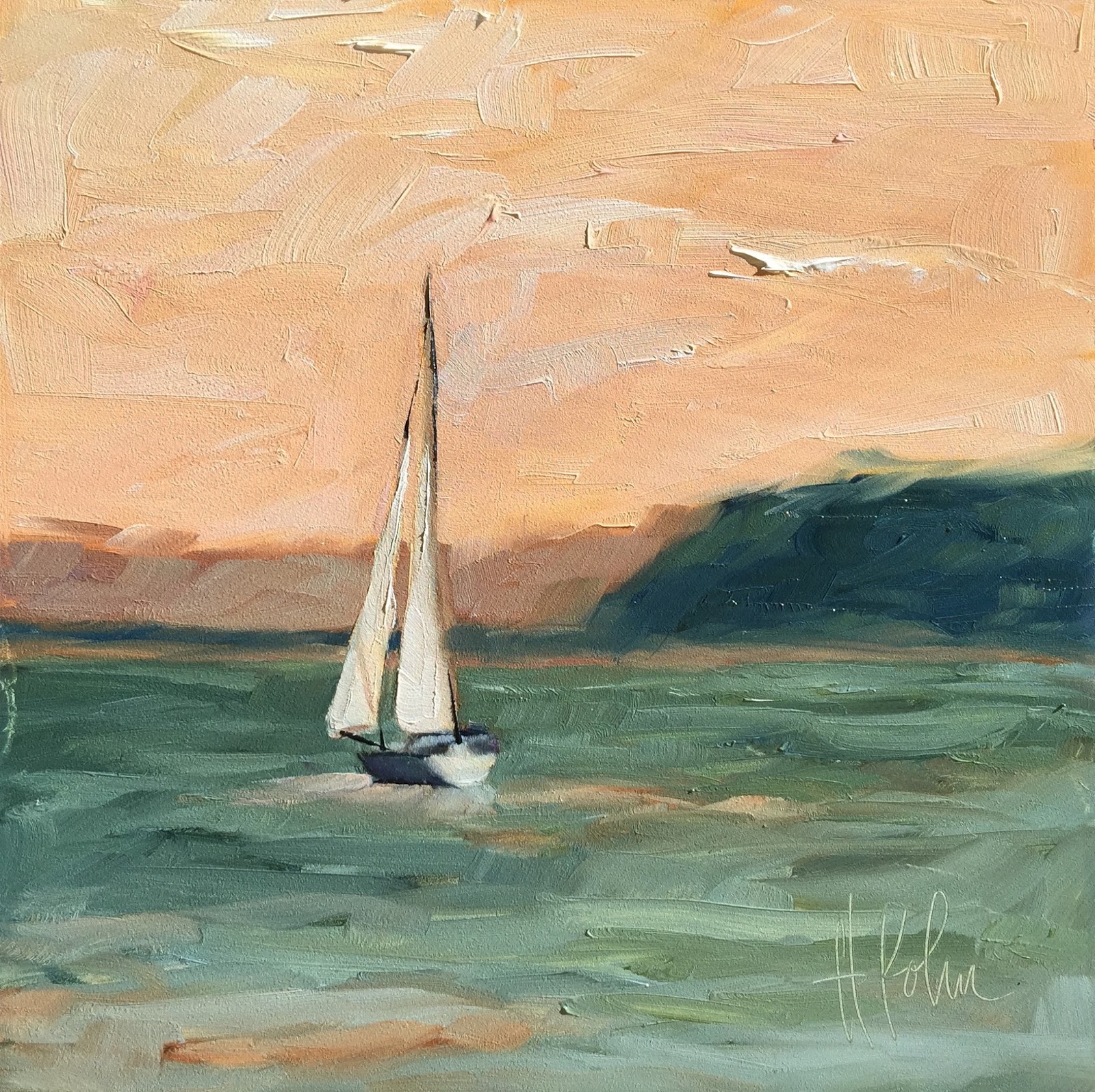 Hallie Kohn Art Lake Pepin Boats