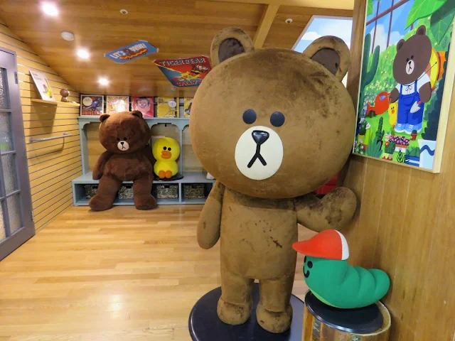 Brown, one of the Line Friends, in Seoul South Korea