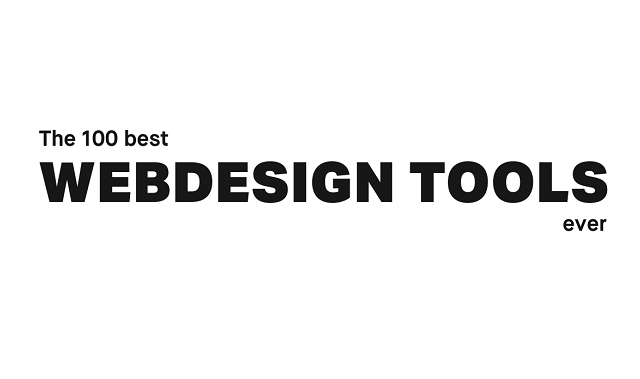 The 100 Best Web Design Tools Ever