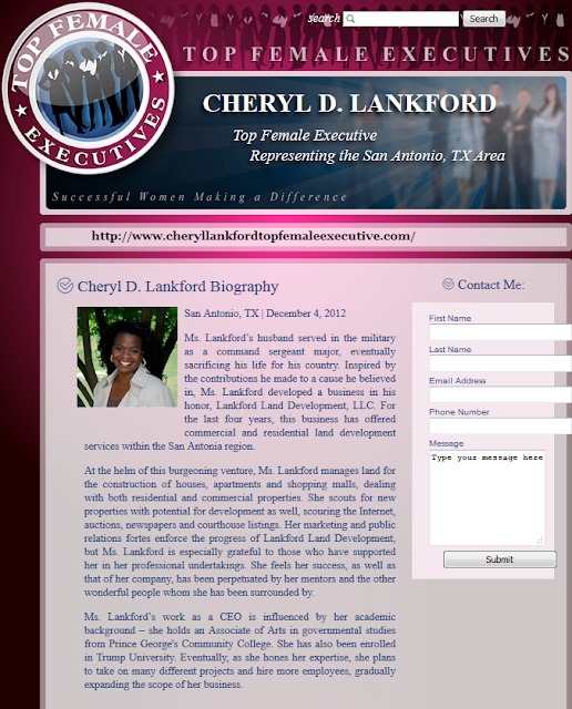Cheryl Lankford's site Cheryl Lankford professional website Trump University Democratic National Convention speaker