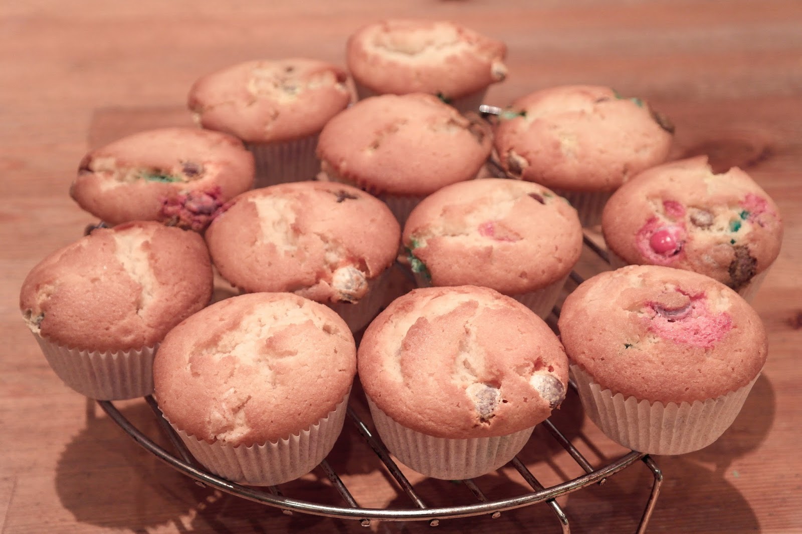 AstridThings M&M Muffins recipe