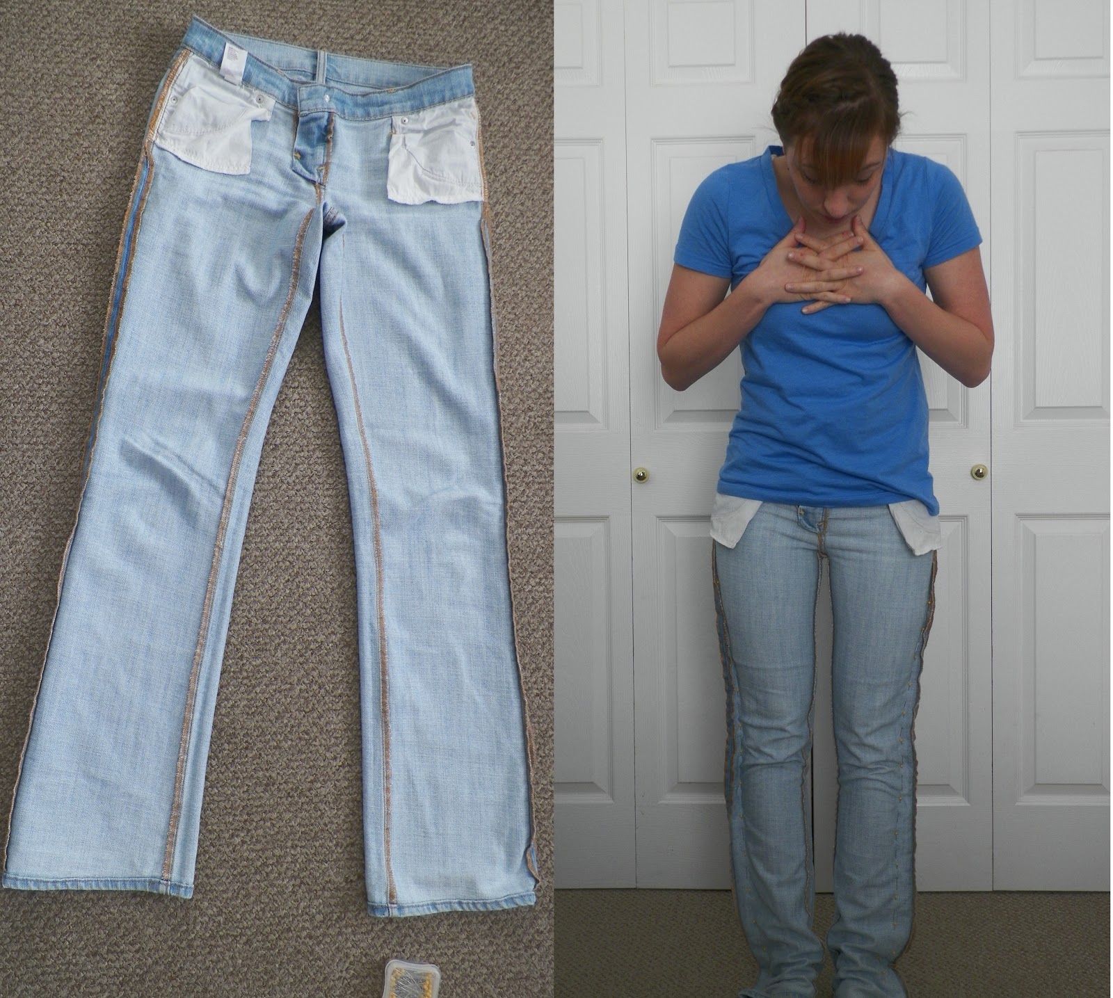 Elizabeth Ave: Skinny Jeans Tutorial (refashion)
