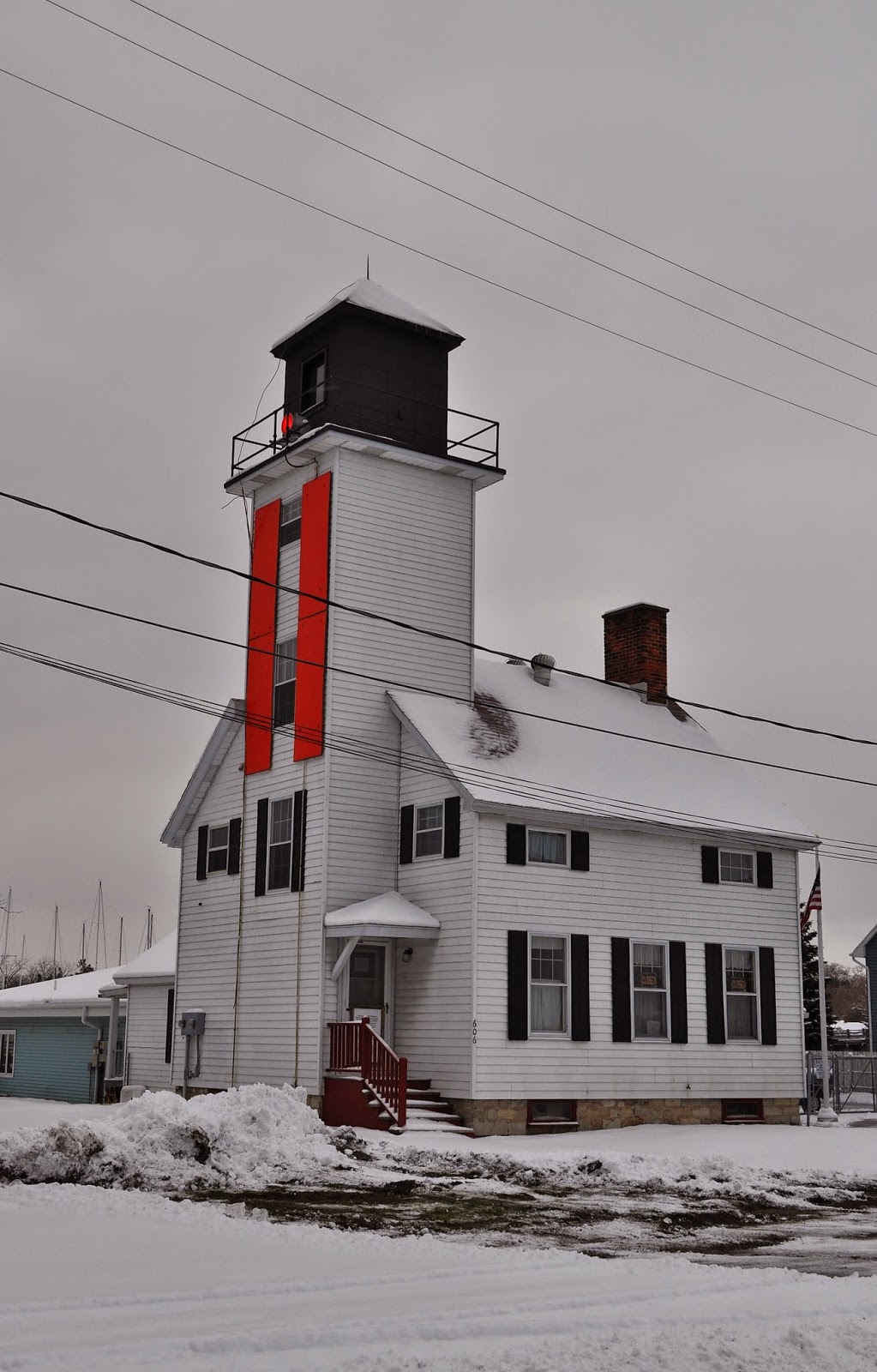 WCLIGHTHOUSES CHEBOYGAN RIVER FRONT RANGE LIGHTHOUSE