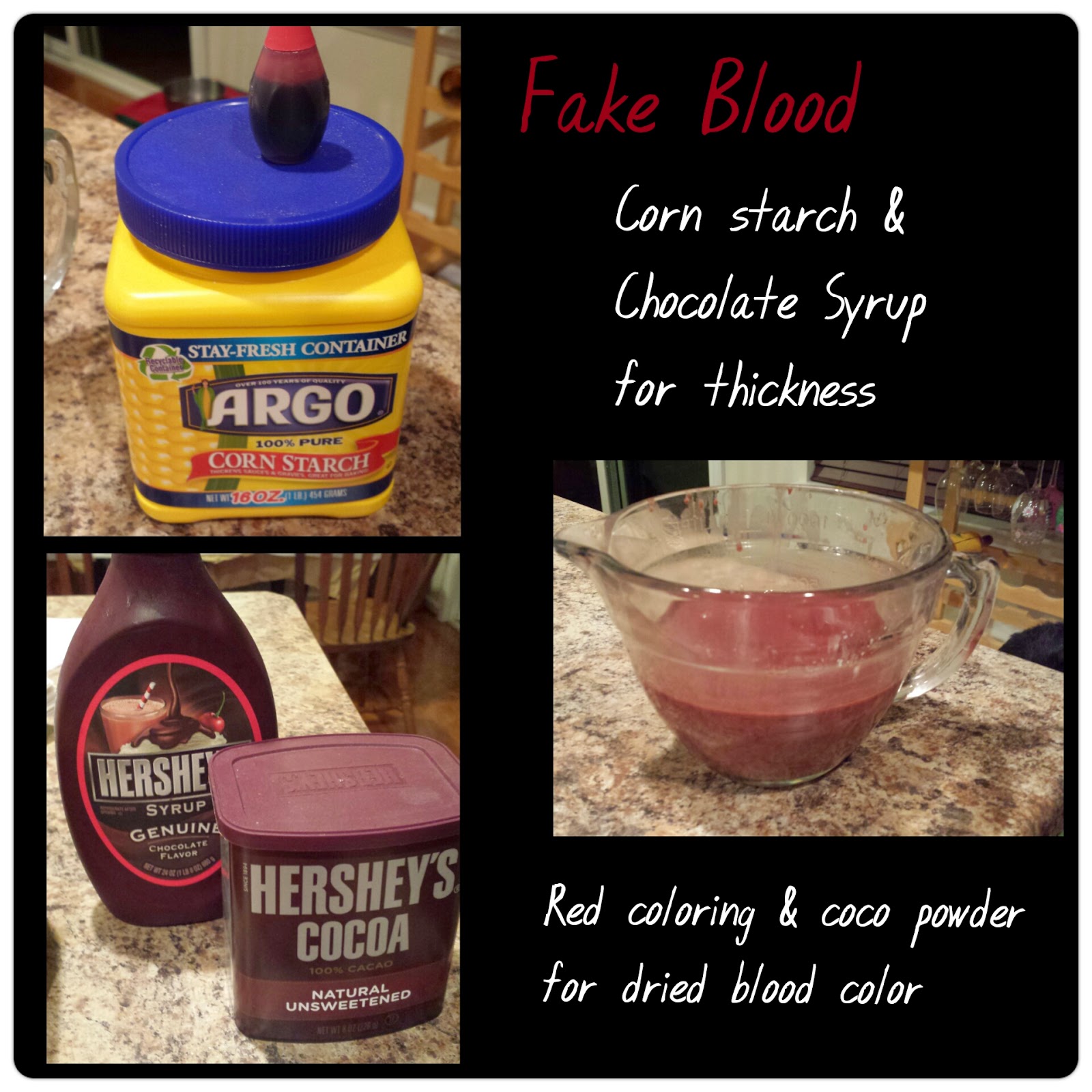 Mrs Crafty Tree DIY Fake Blood Tablecloth Decoration