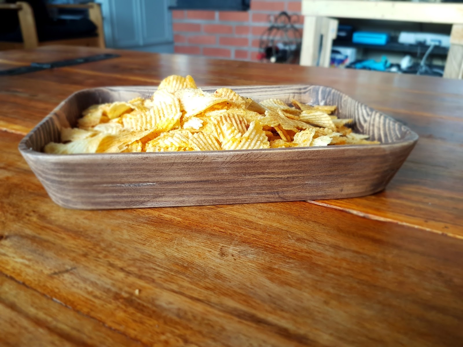 project Wooden Snack Tray made on the bandsaw