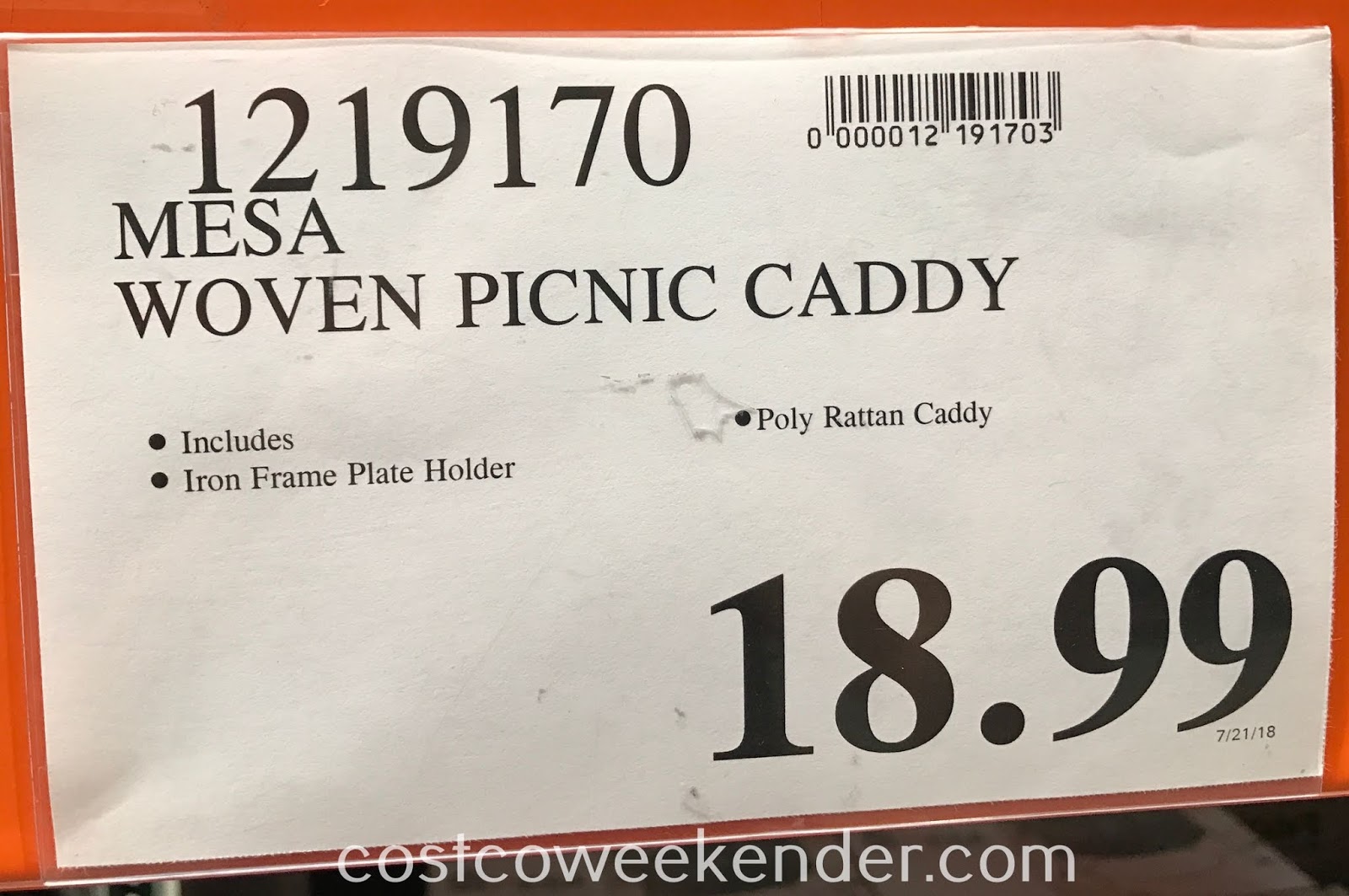 Mesa Woven Picnic Caddy | Costco Weekender Mesa Woven Picnic Caddy | Costco Weekender
