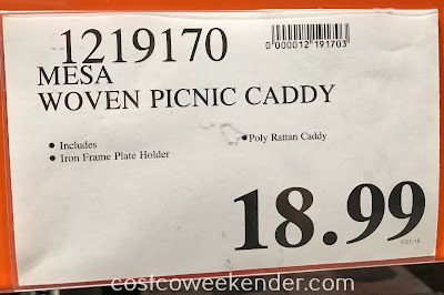 Deal for the Mesa Woven Picnic Caddy at Costco