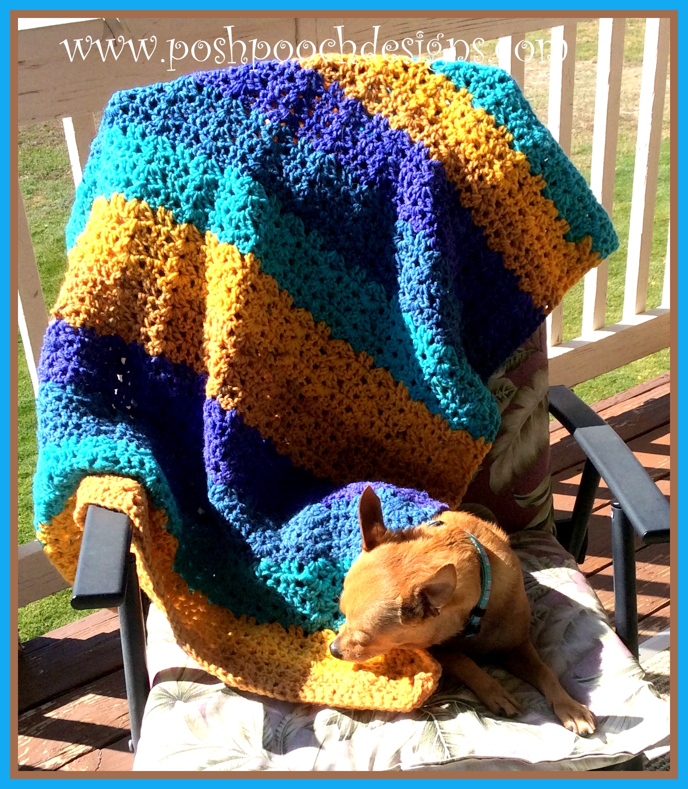 Posh Pooch Designs Dog Clothes: Warm Shells Throw Crochet Pattern ...