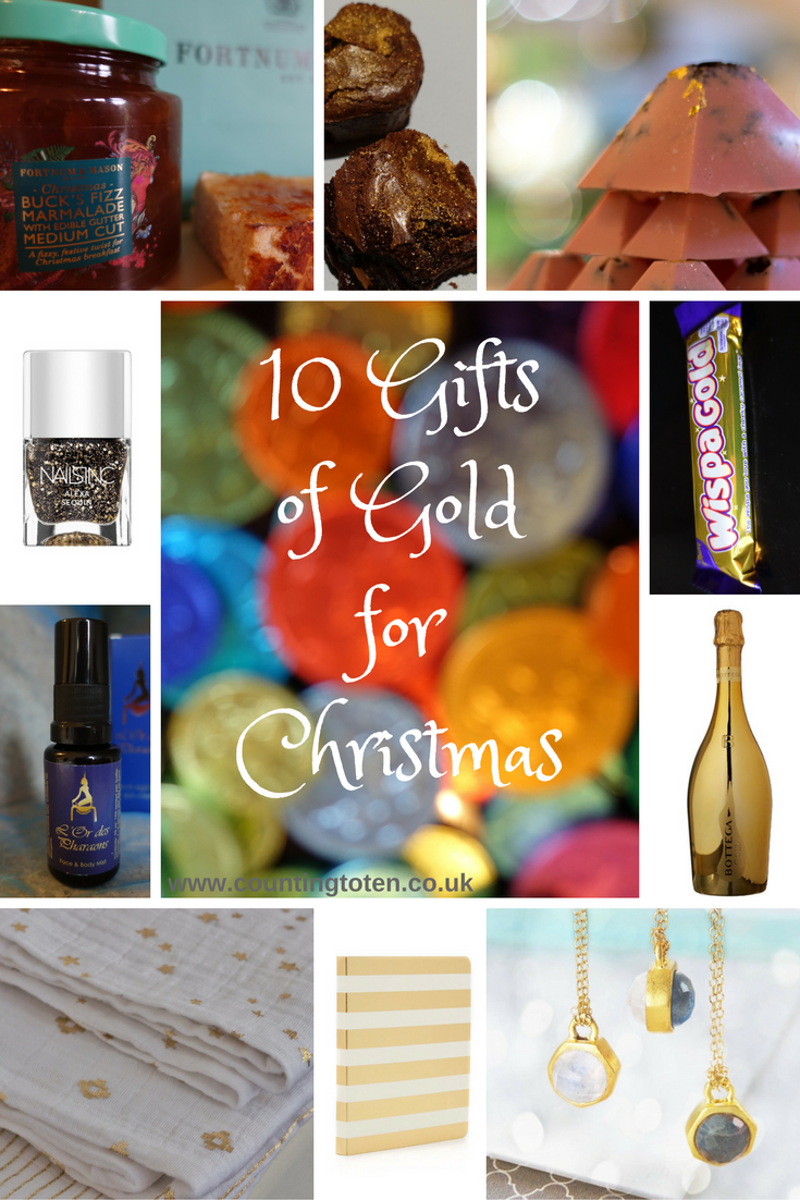 Gifts of Gold for Christmas Counting To Ten