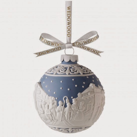 Wedgwood Carol Singers Christmas Tree Ornament Satchel