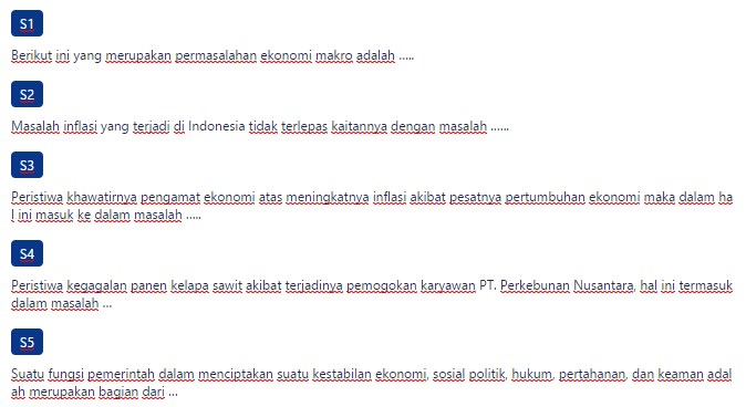 Contoh Soal Kebijakan Pemerintah dalam Mengatasi