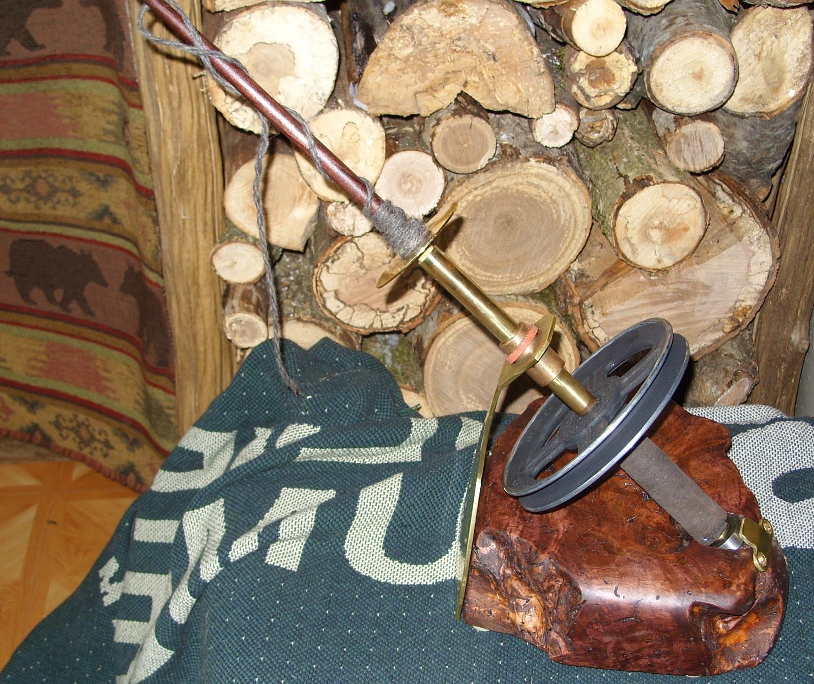 Forest House Farm Kick Spindle and Yarn Bowl