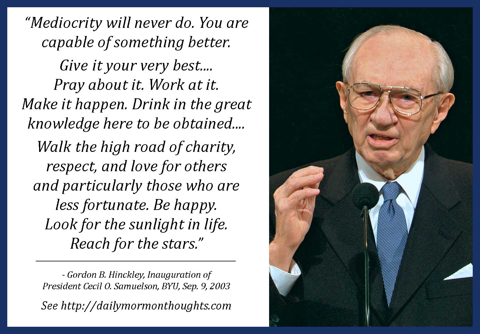 Daily Thought From Modern Prophets March 2018