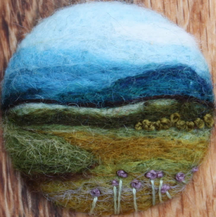 Needle Felting Wool Landscapes