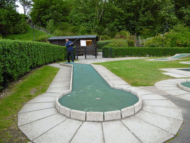 Mini Golf course at Lister Gardens in Lyme Regis, Dorset