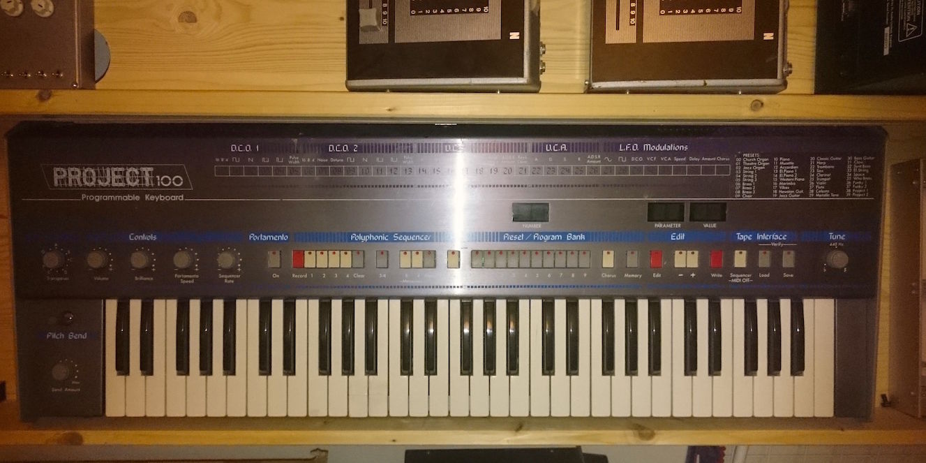 MATRIXSYNTH Rare SOLTON PROJECT 100 Keyboard Synthesizer with MIDI