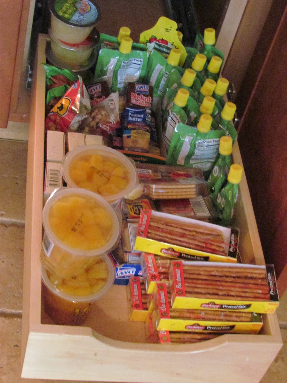 Setting up SelfServe Snack Drawers for Kids