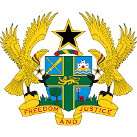 Logo Gambar Lambang Simbol Negara Ghana PNG JPG ukuran 200 px