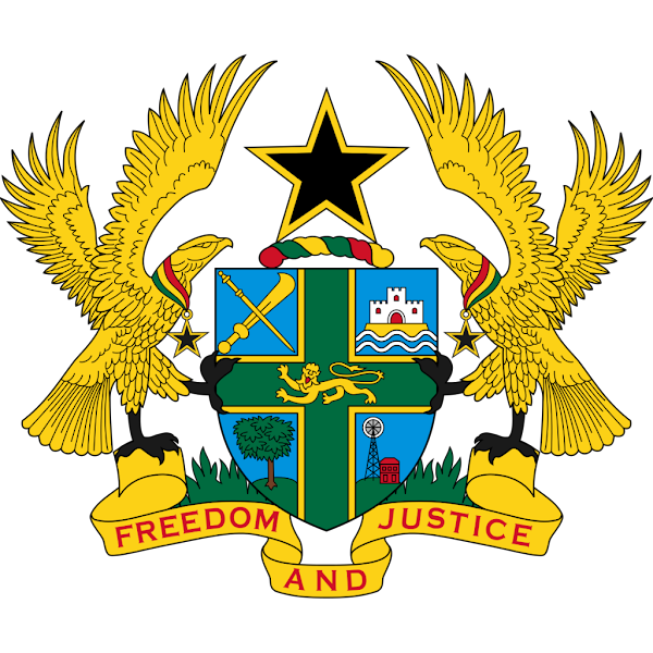 Logo Gambar Lambang Simbol Negara Ghana PNG JPG ukuran 600 px