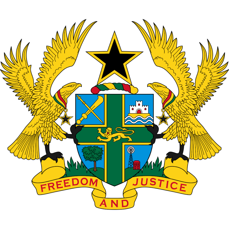 Logo Gambar Lambang Simbol Negara Ghana PNG JPG ukuran 800 px