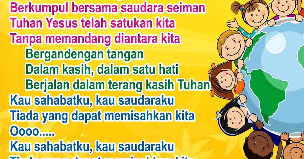 Lirik Lagu Pujian Rohani Kristen Sekolah Minggu Gereja Tuhan Yesus Hari Ini Kurasa Bahagia