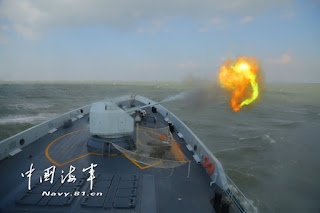 Entrenamiento en el mar de China Oriental