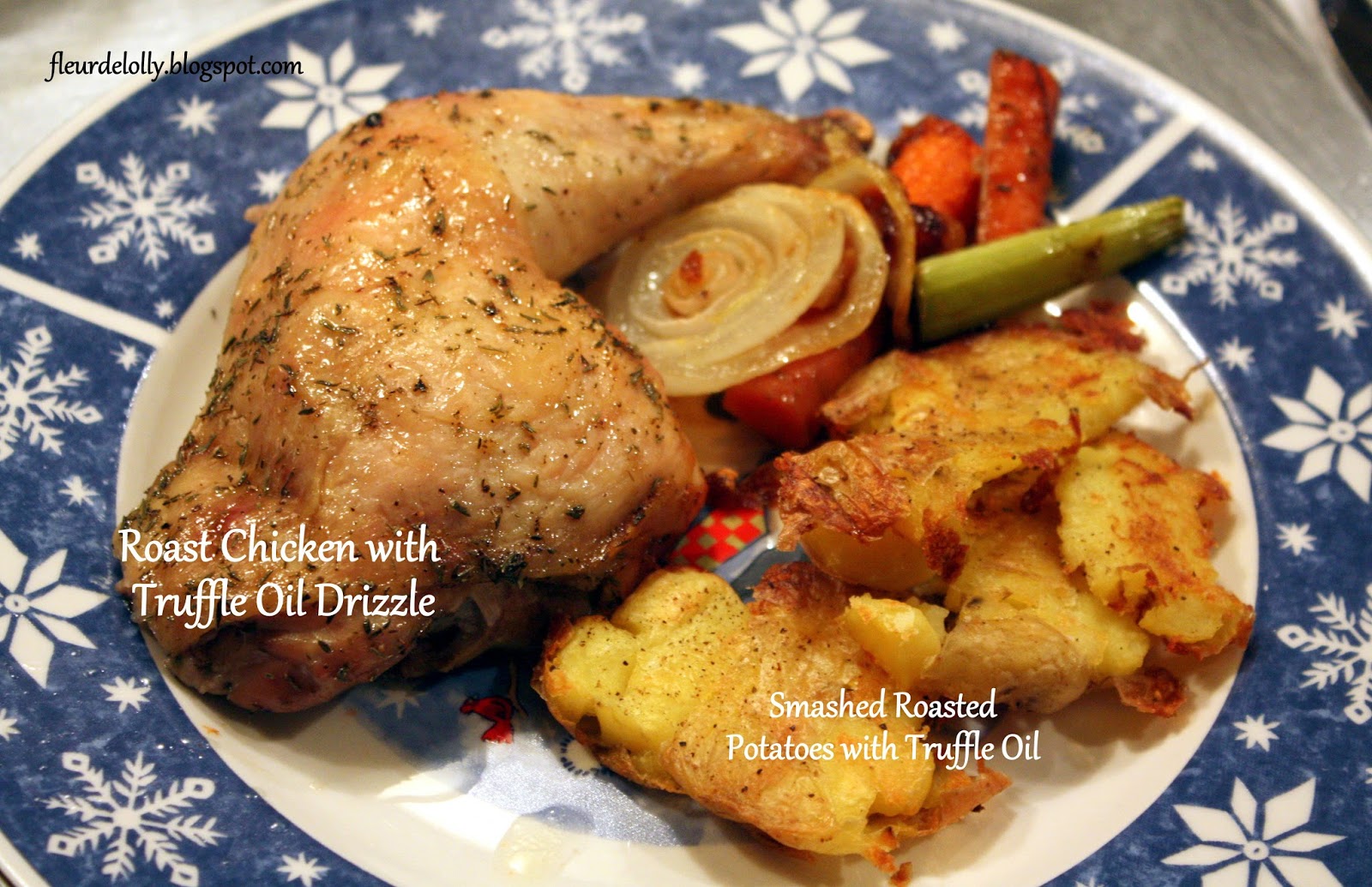 Fleur de Lolly Roasted Chicken with Black Truffle Oil Drizzle