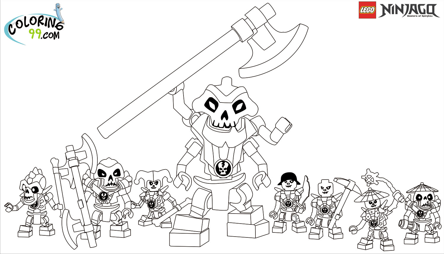 Download LEGO Ninjago Coloring Pages | Minister Coloring