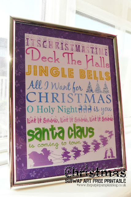 Christmas Subway Art