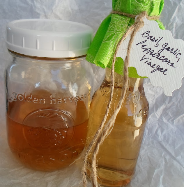 Happier Than A Pig In Mud Basil Garlic Peppercorn VinegarTutorial