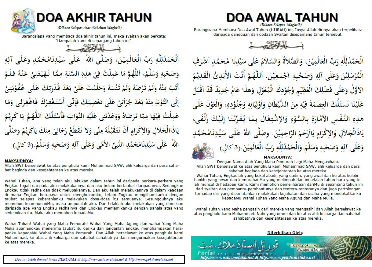 Al-Mathurat dan Apps Islamik: Doa Akhir dan Awal Tahun Hijriah