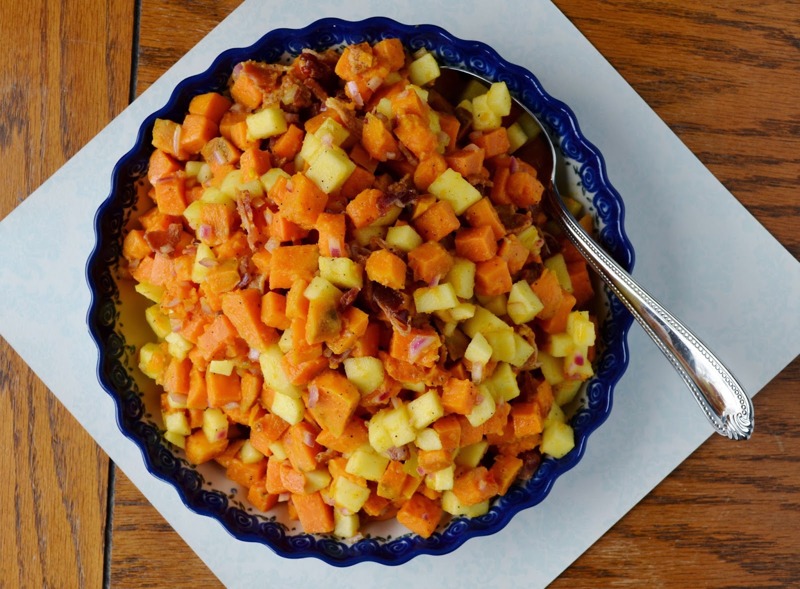 Our Beautiful Mess Sweet Potato Salad with Bacon and Apples
