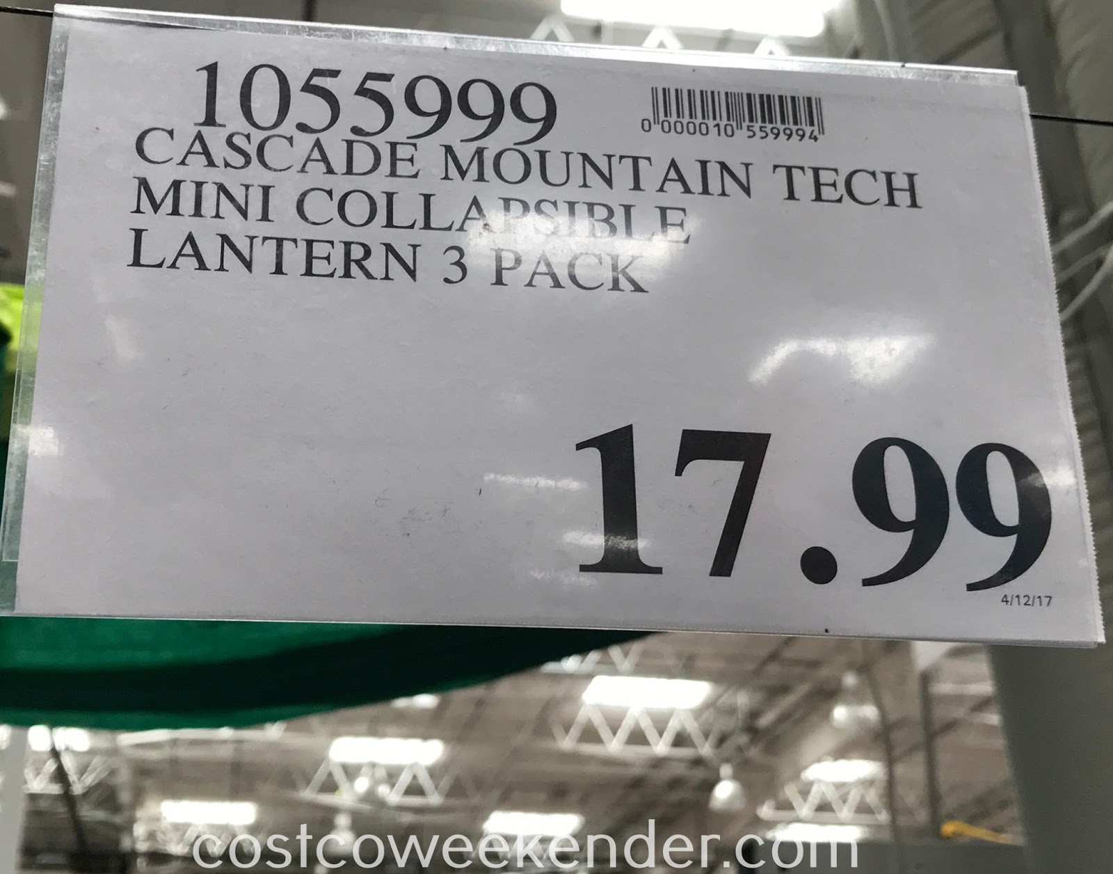 Cascade Mountain Tech PopUp LED Lantern (3 pack) Costco Weekender