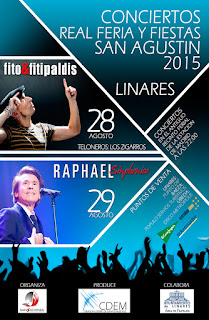 Linares - Feria de San Agustín 2015 - Programa de Conciertos