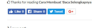Cara Memasang Tombol Share Sosial Media di Postingan Blog