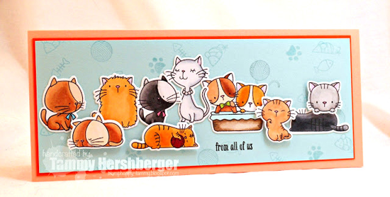 Birdie Brown I Knead You and Cool Cat stamp set and Die-namics - Tammy Hershberger #mftstamps