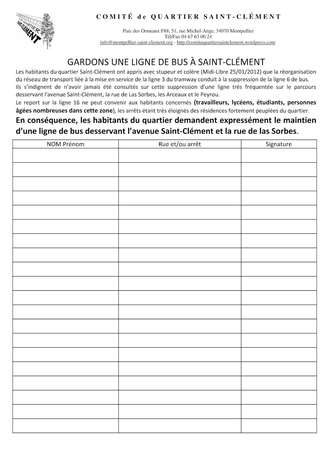 Modele De Lettre De Petition Pour Nuisance Sonore ...