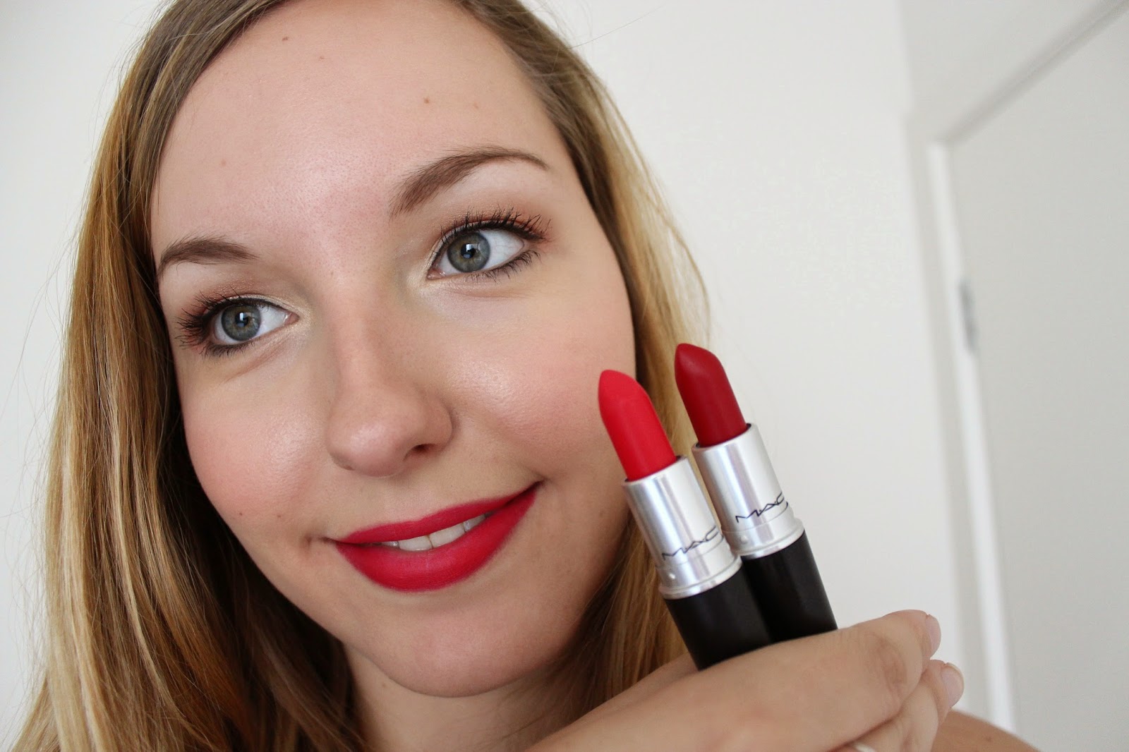 LipstickLicious MAC Ruby Woo & Relentlessly Red