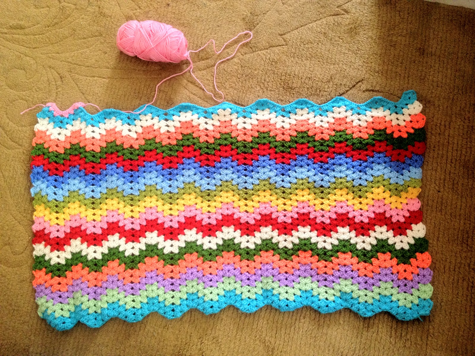 Gaia's Crochet Granny Ripple Blanket