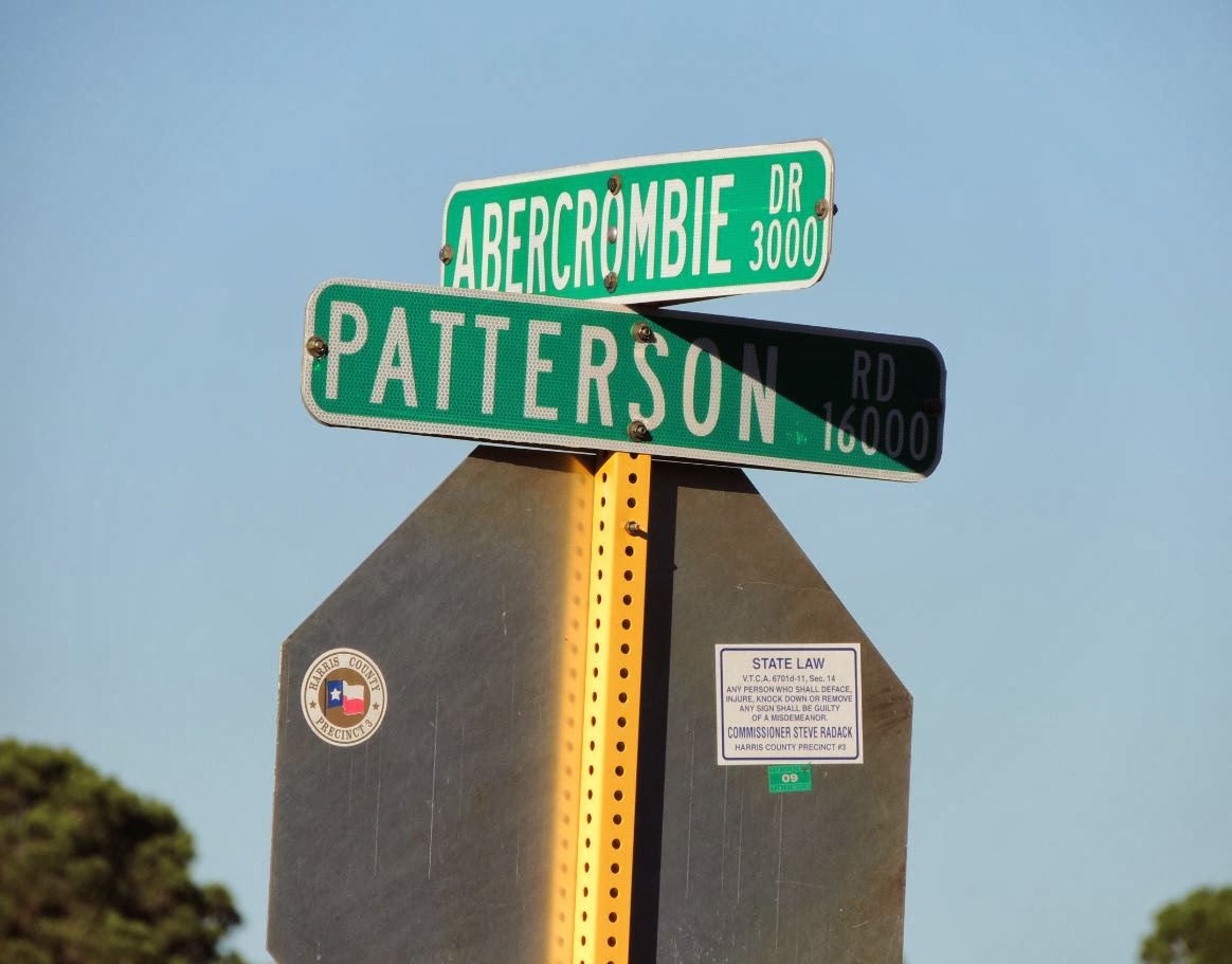 HTownWest Photo Blog Abercrombie Drive at Patterson Road Bear