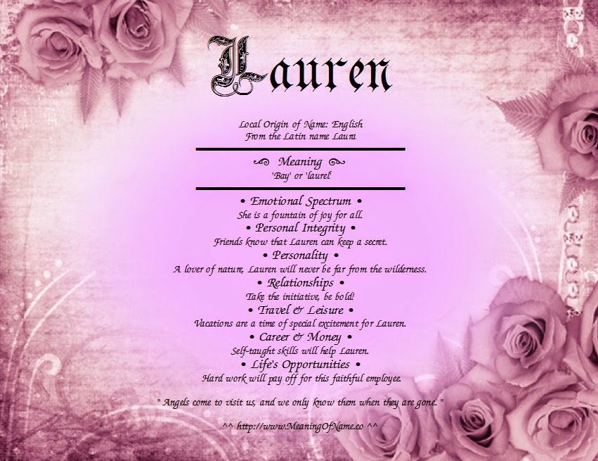 Lauren Meaning Of Name lauren-meaning-of-name