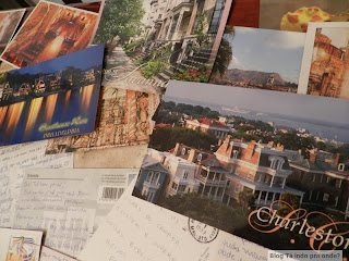 colecionando cartões postais