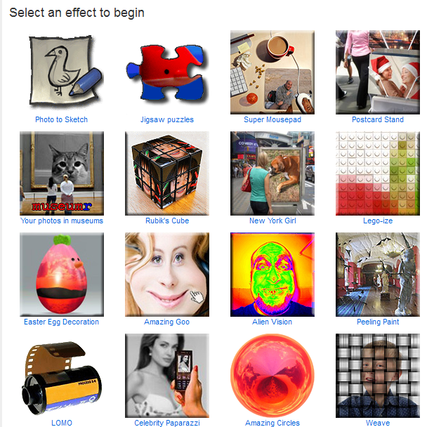 List of Free Online Photo Image Editor and Effects
