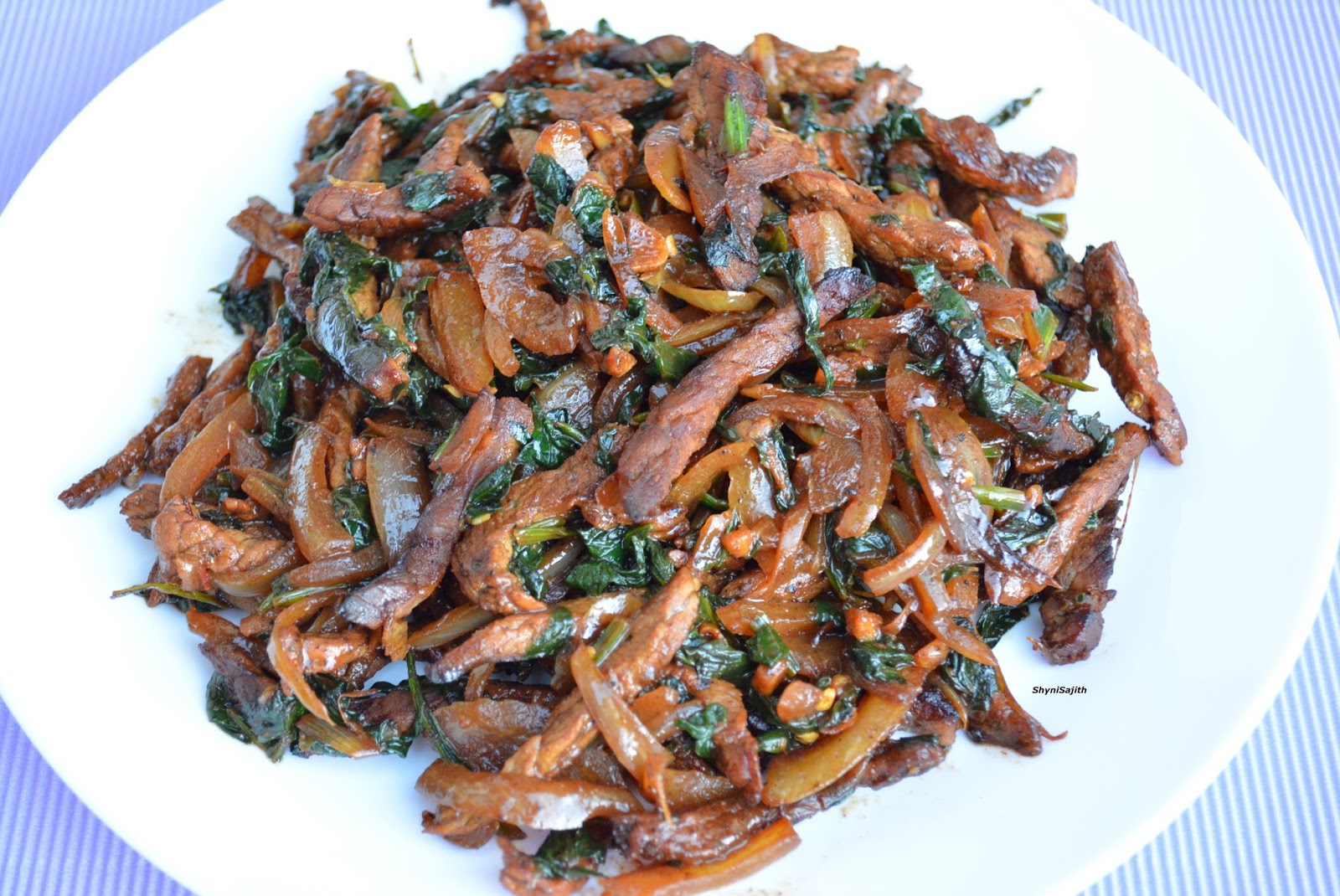 My Cooking Experiments......... Beef and Spinach StirFry