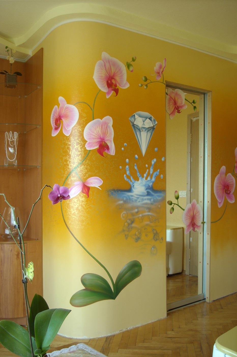 Художественная роспись стен \"Орхидеи\" ~ ART GALLERY ARTIST +7 (915) 453 ...