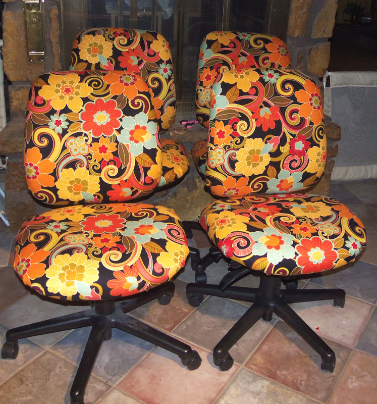 Craft Room Office Chair Makeover