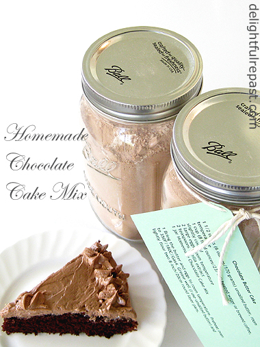 Homemade Chocolate Cake Mix / www.delightfulrepast.com